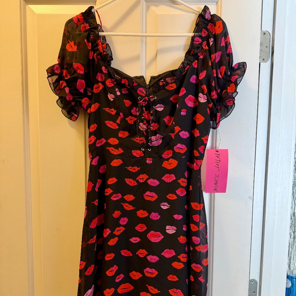 Betsy Johnson Red Kiss Dress